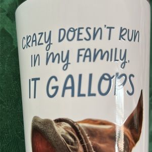 Horse Humor Tumbler NWT